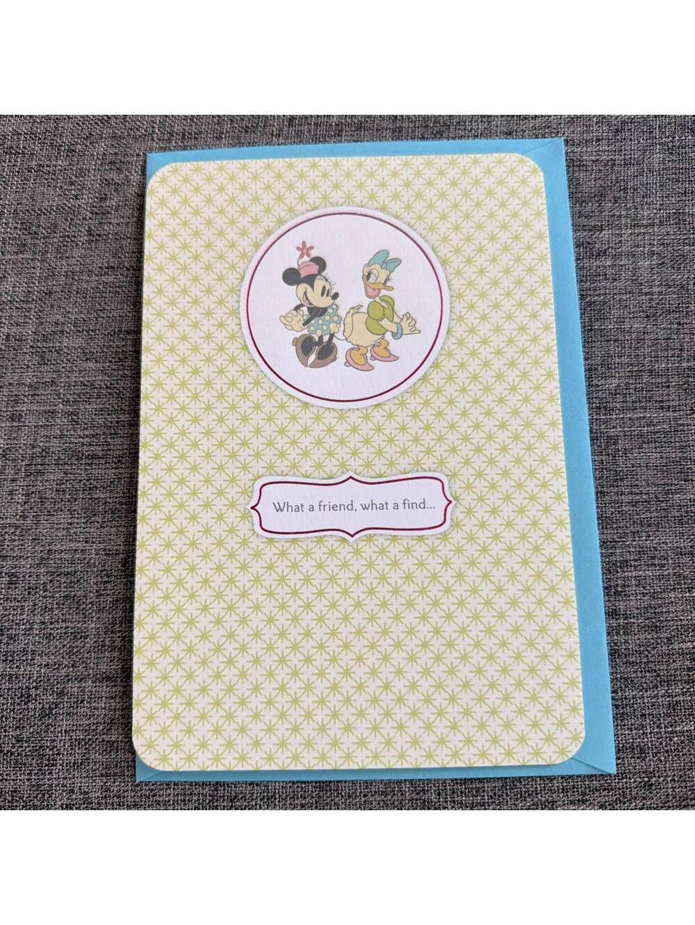 Hallmark Disney Friendship Greeting Card Minnie Daisy What A Friend What A Find